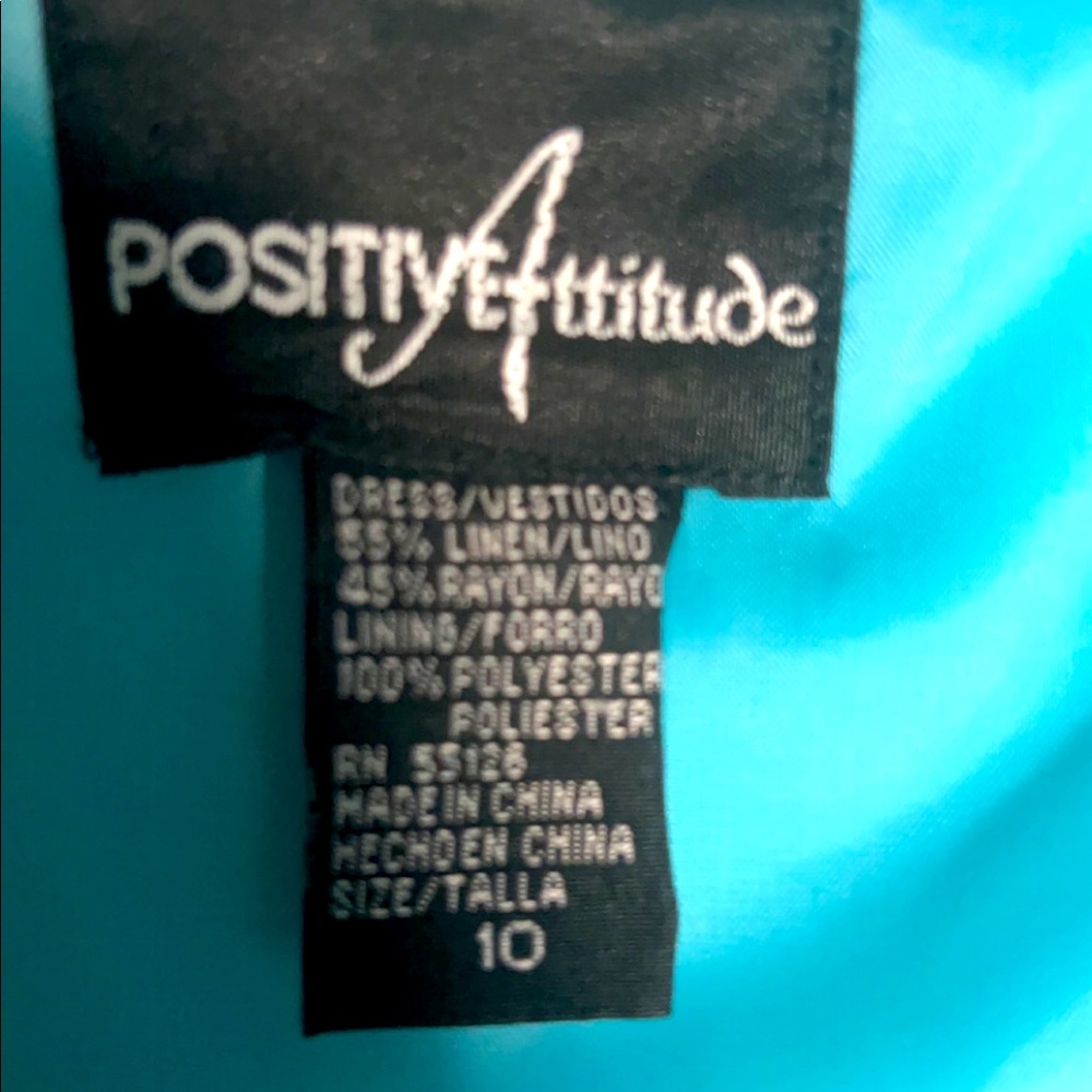 Teal spring dress